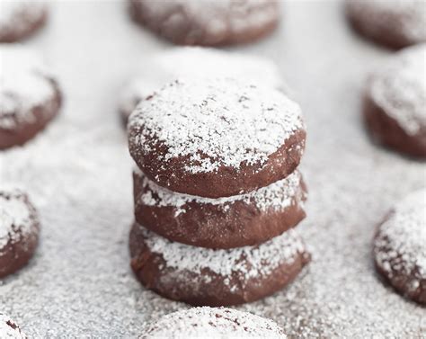 3 ingredient chocolate meltaway cookies.